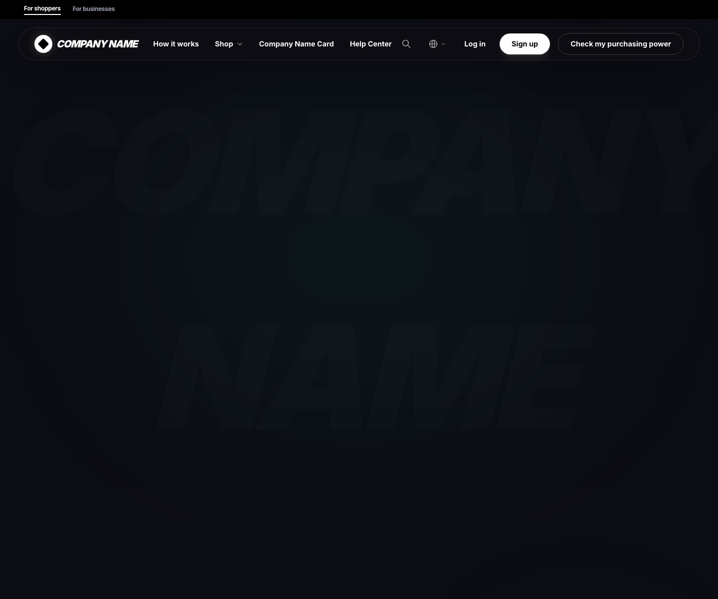 Finance Company website template screenshot